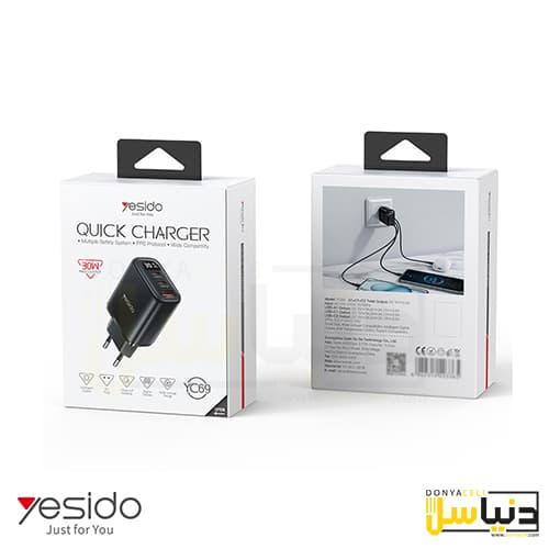 سری شارژر 30W) 2pin) یسیدو YC69