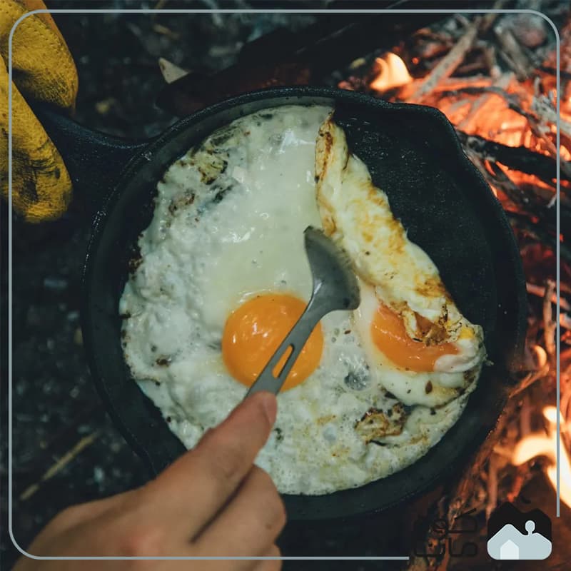 ماهیتابه چدنی فایرمپل مدل BLACKHAWK — تصویر ۴