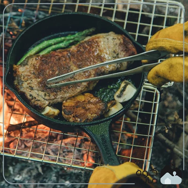 ماهیتابه چدنی فایرمپل مدل BLACKHAWK — تصویر ۸