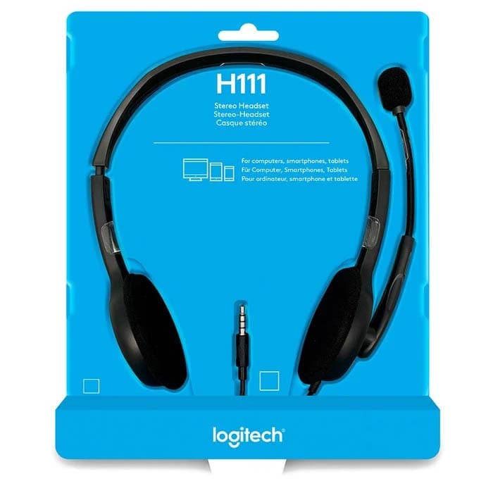 هدست با سیم لاجيتک مدل H111 — تصویر ۹