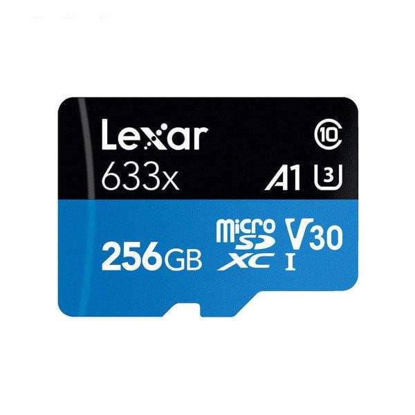 کارت حافظه microSDXC لکسار lexar 633X A1 U3 V30 استاندارد UHS-I سرعت 100MBps ظرفیت 256 گیگابایت به همراه آداپتور SD — تصویر ۳
