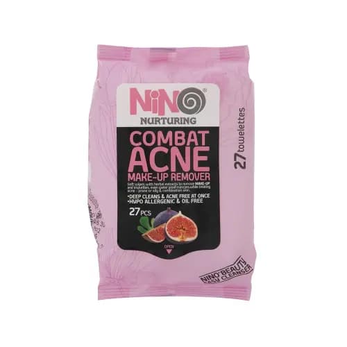 دستمال مرطوب پاک کننده آرایش مدل Combat Acne نینو — تصویر ۳