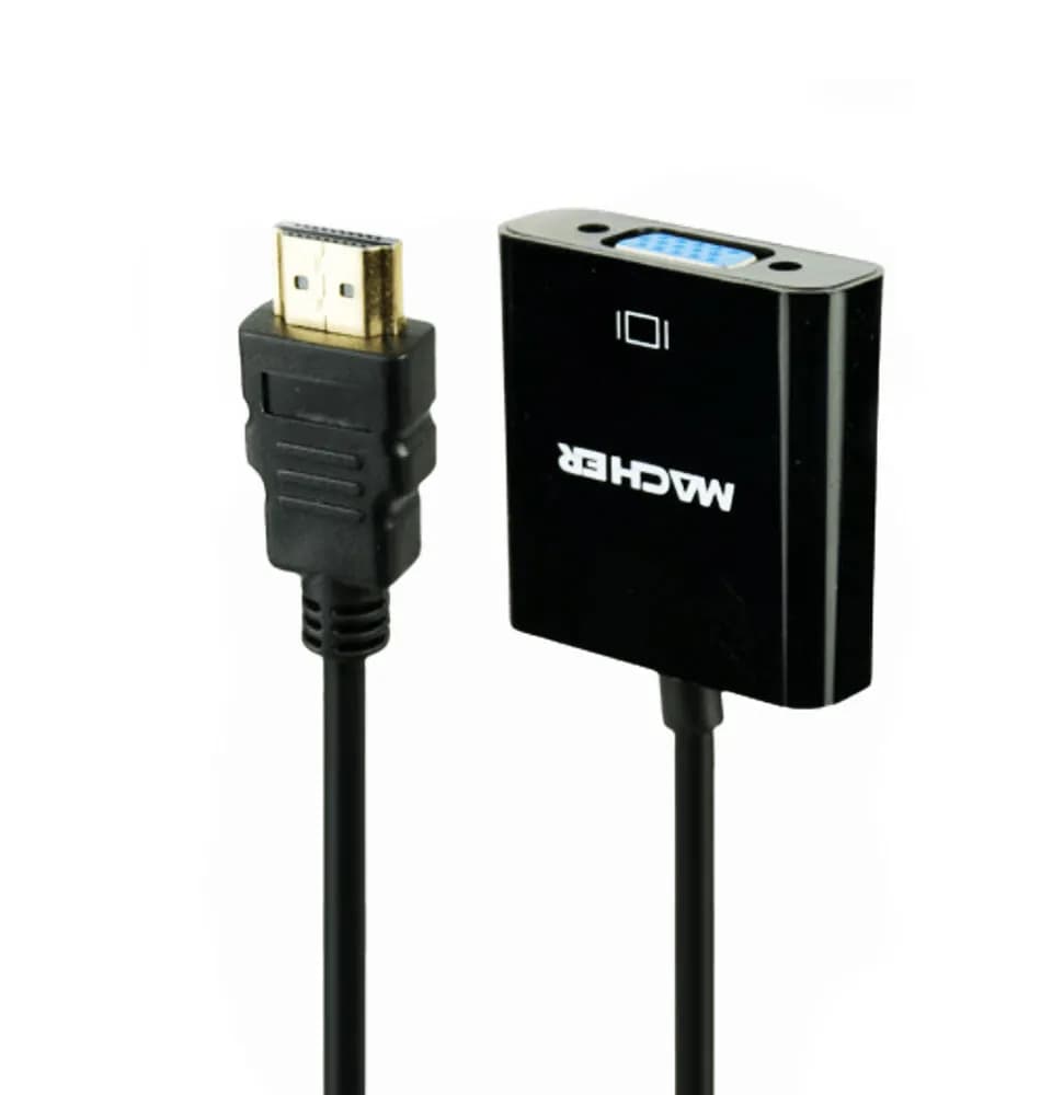 کابل تبدیل HDMI به VGA مچر Macher مدل MR-206 متراژ 20 سانتی متر — تصویر ۲
