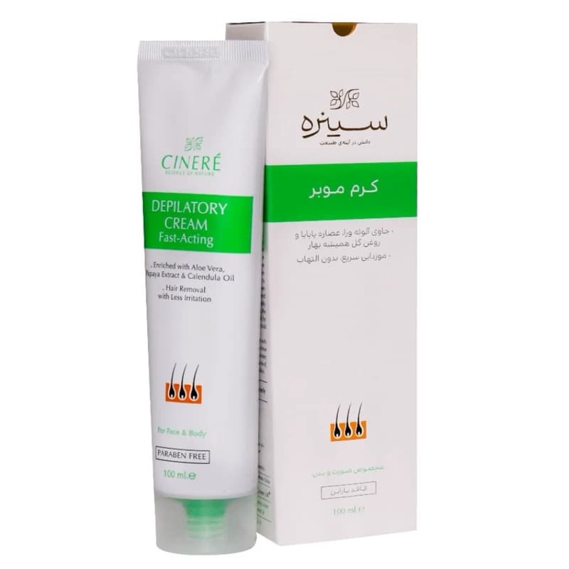 کرم موبر سینره حجم ۱۰۰ میل Fast Acting Depilatory