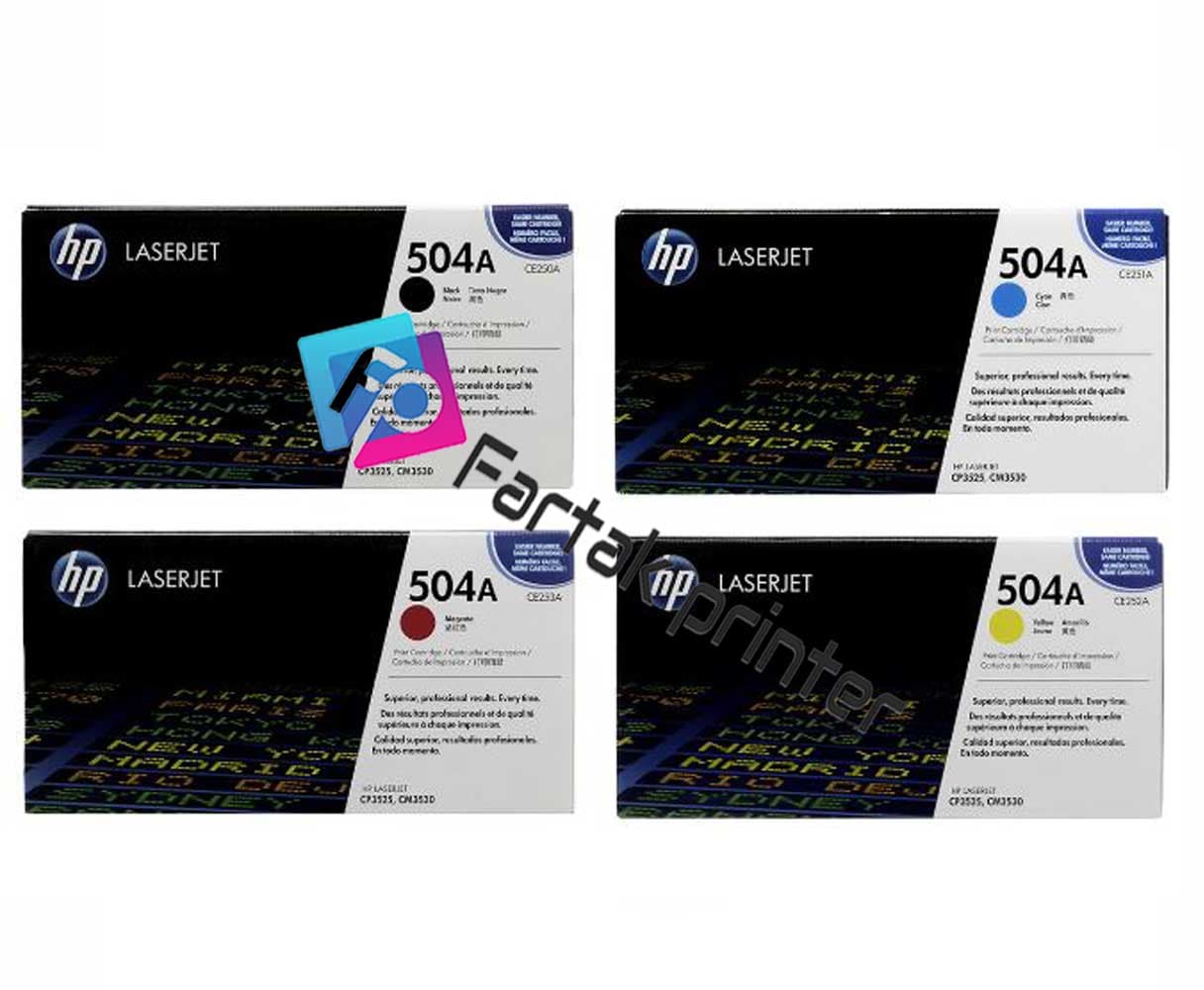 تونر کارتریج رنگی اچ پی HP 504a — تصویر ۳