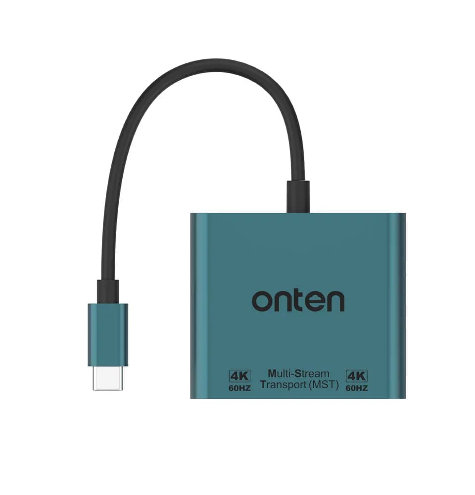 کابل تبدیل تایپ سی به ONTEN DUAL HDMI مدل ONT-9175B — تصویر ۳