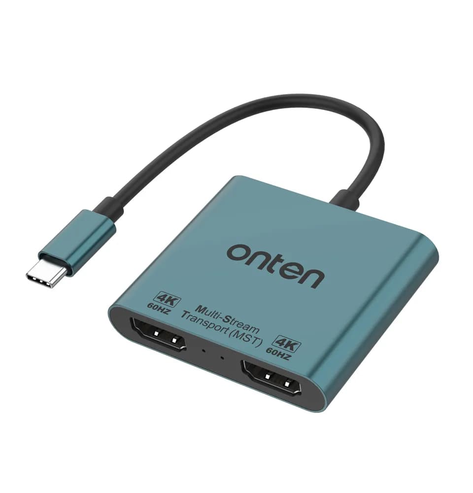 کابل تبدیل تایپ سی به ONTEN DUAL HDMI مدل ONT-9175B — تصویر ۴