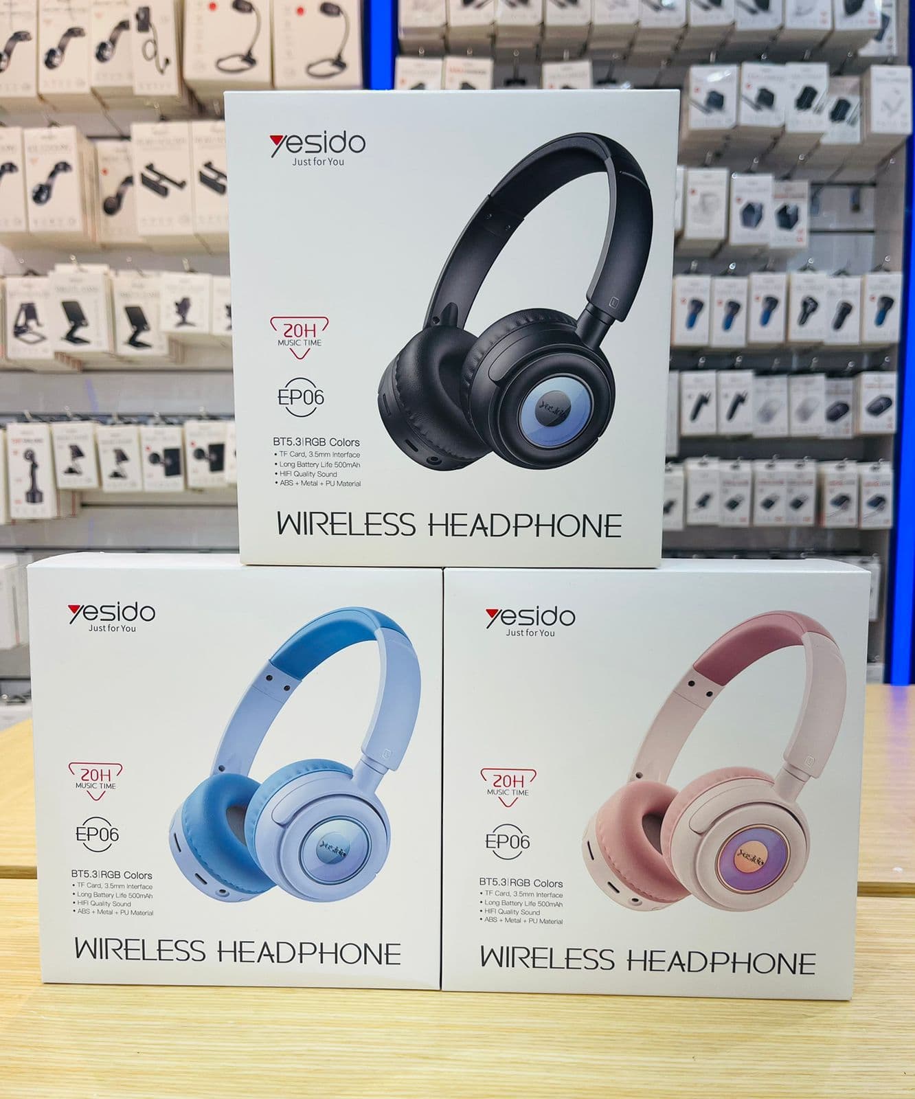 هدفون وایرلس یسیدو Wireless Headphone EP06 — تصویر ۲