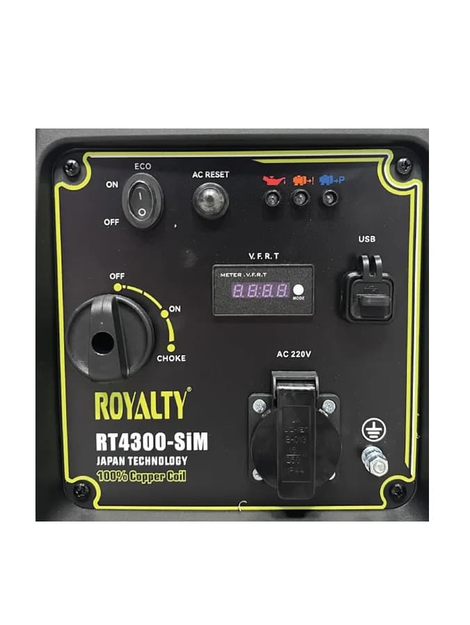 موتور برق بنزینی رویالتی 3.2 کیلووات ROYALTY RT4300 SiM اینورتری سایلنت — تصویر ۱۱