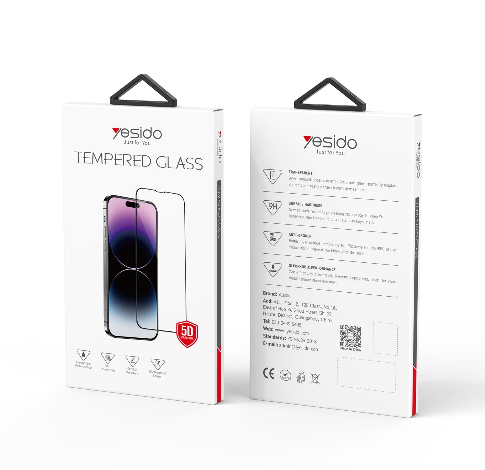 گلس آیفون 15 پرو یسیدو Tempered