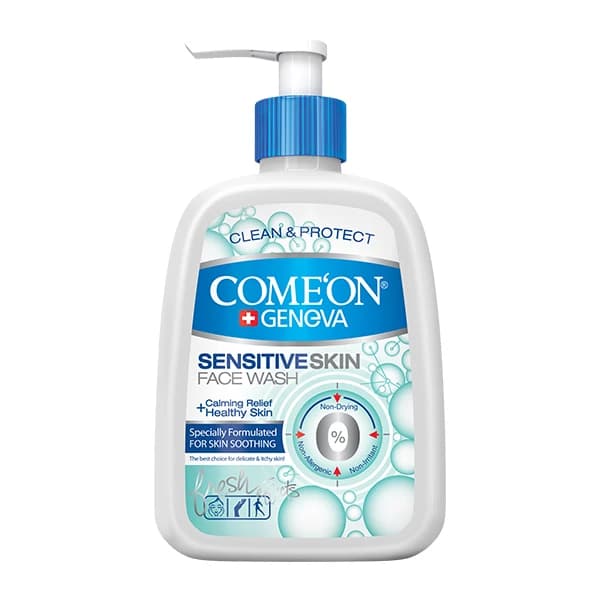 ژل شستشوی صورت پوست حساس کامان Sensitive Skin حجم ۵۰۰ میل