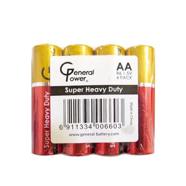 باتری قلم AA General Power (GP) مدل R03 Super Heavy Duty شرینگ