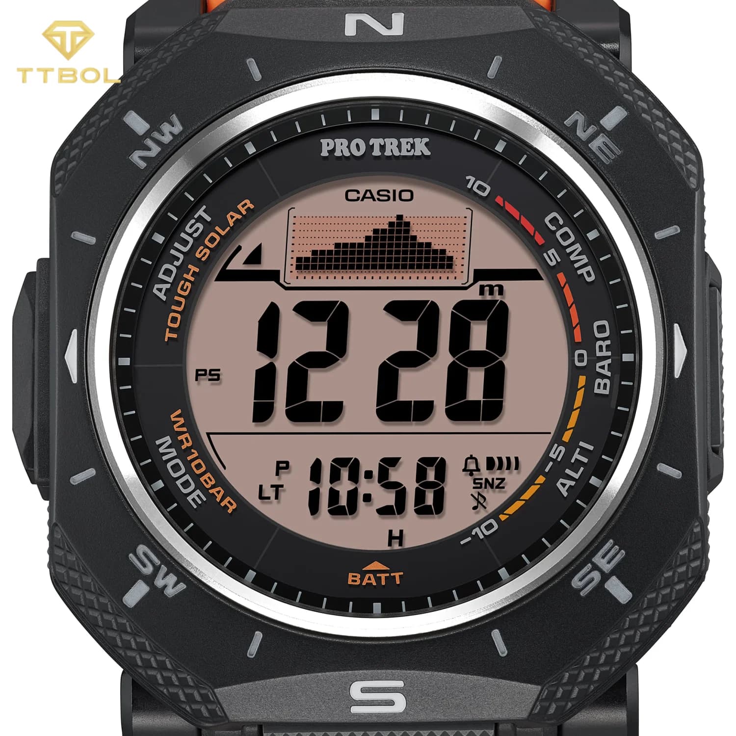 ساعت مچی مردانه کاسیو پرو ترک CASIO PRO TREK PRG-69-4DR — تصویر ۸