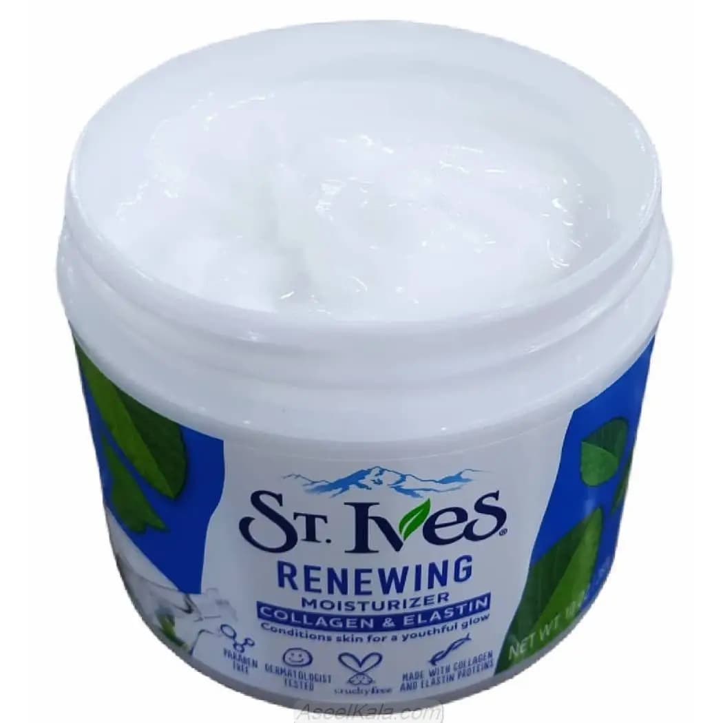 کرم آبرسان و مرطوب کننده سینت ایوز اصل مدل Renewing Collagen And Ellastin حجم ۳۰۰ میل — تصویر ۵