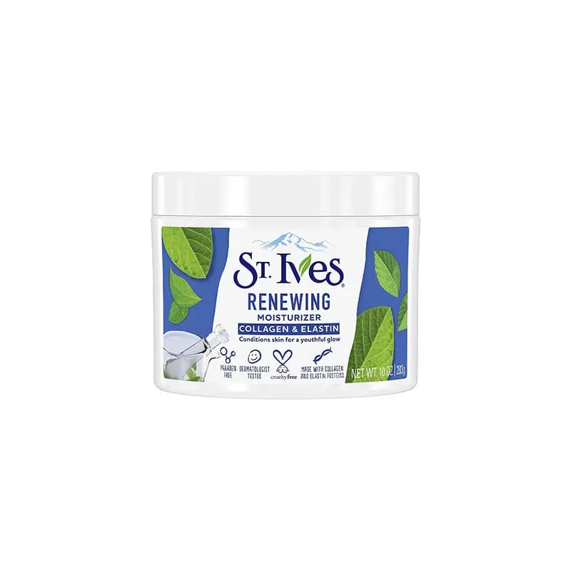 کرم آبرسان و مرطوب کننده سینت ایوز اصل مدل Renewing Collagen And Ellastin حجم ۳۰۰ میل