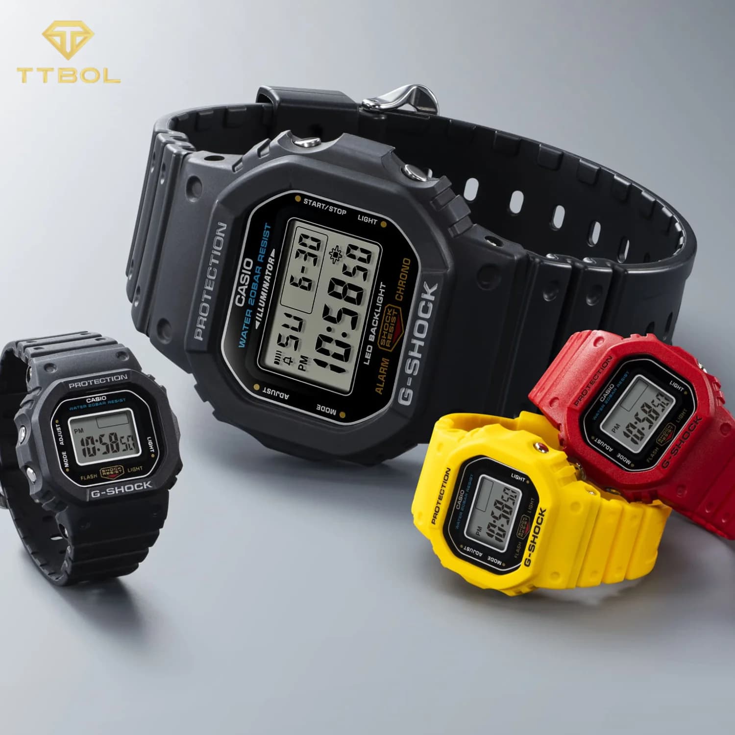 ساعت انگشتری کاسیو جیشاک CASIO G-SHOCK DWN-5600-1DR — تصویر ۲