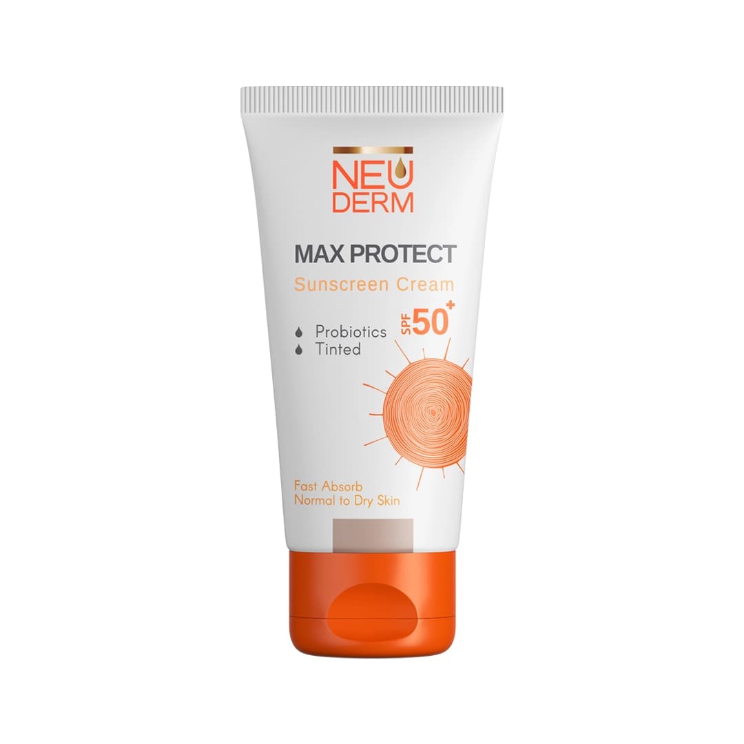 ضد آفتاب مکس پروتکت نئودرم رنگی مناسب پوست های خشک SPF 50 سری Max Protect