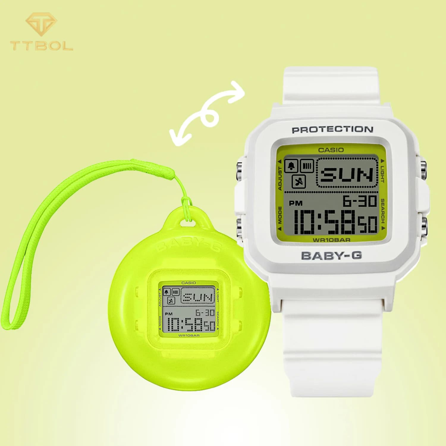 ساعت مچی زنانه کاسیو بیبی جی CASIO BABY-G BGD-10K-7DR — تصویر ۵