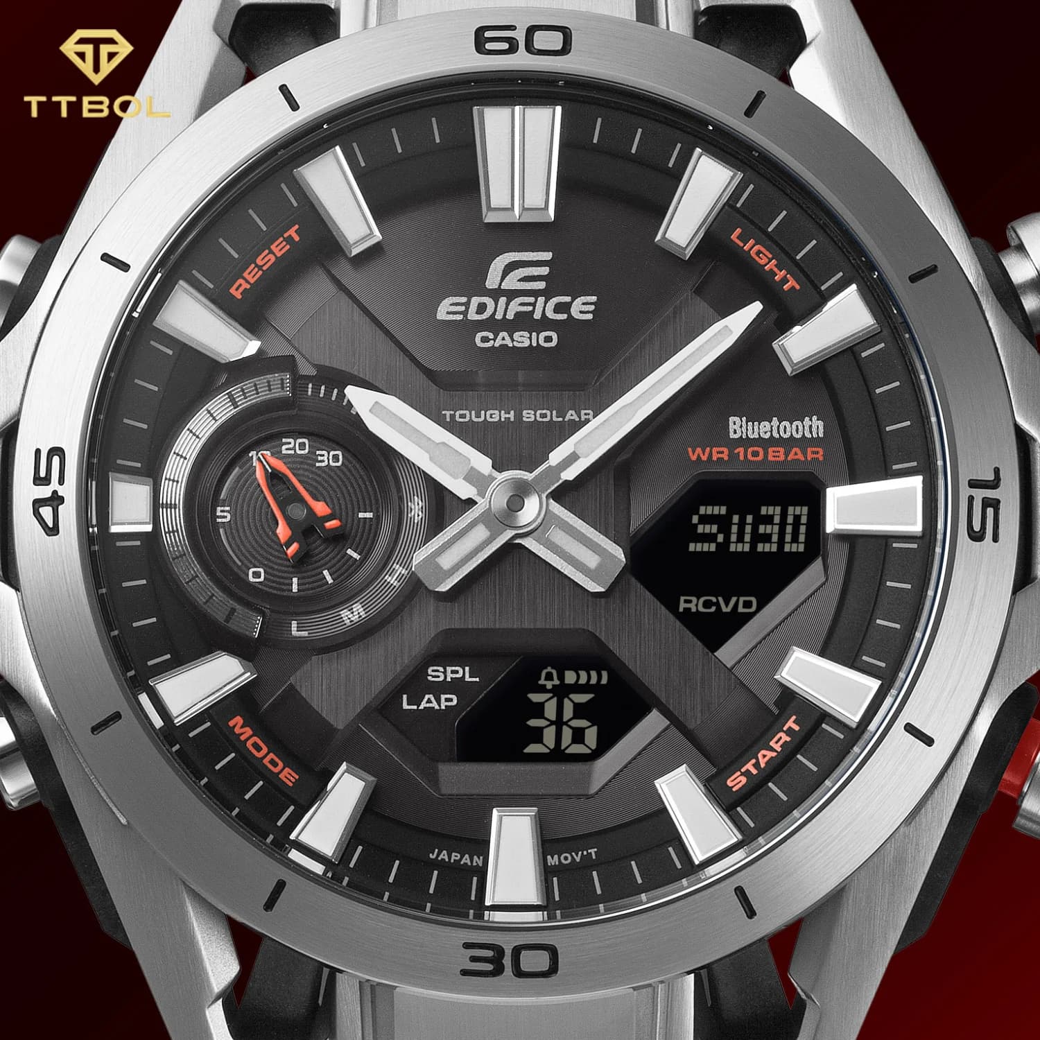 ساعت مچی مردانه کاسیو ادیفایس CASIO EDIFICE ECB-2300D-1ADF — تصویر ۹