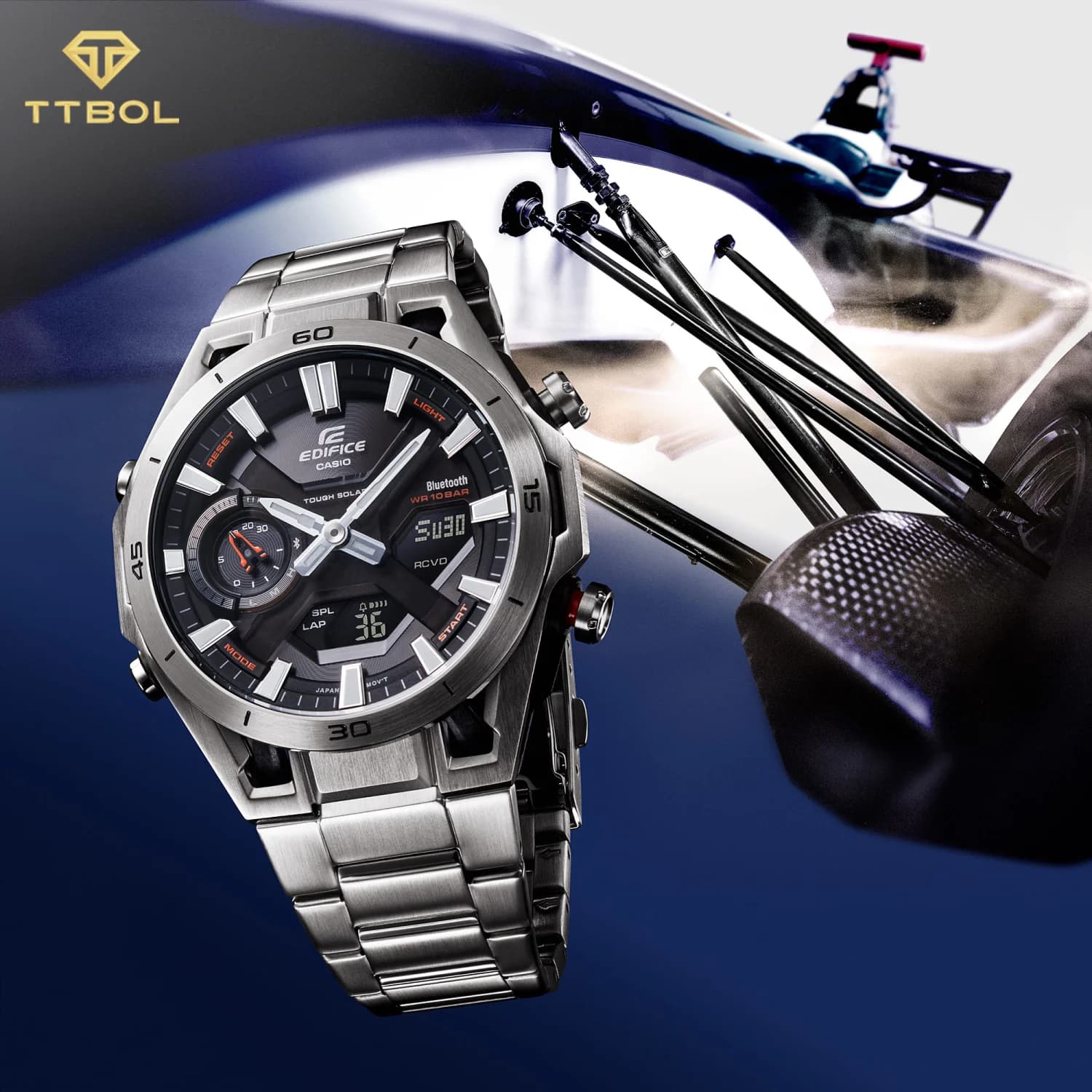 ساعت مچی مردانه کاسیو ادیفایس CASIO EDIFICE ECB-2300D-1ADF — تصویر ۶