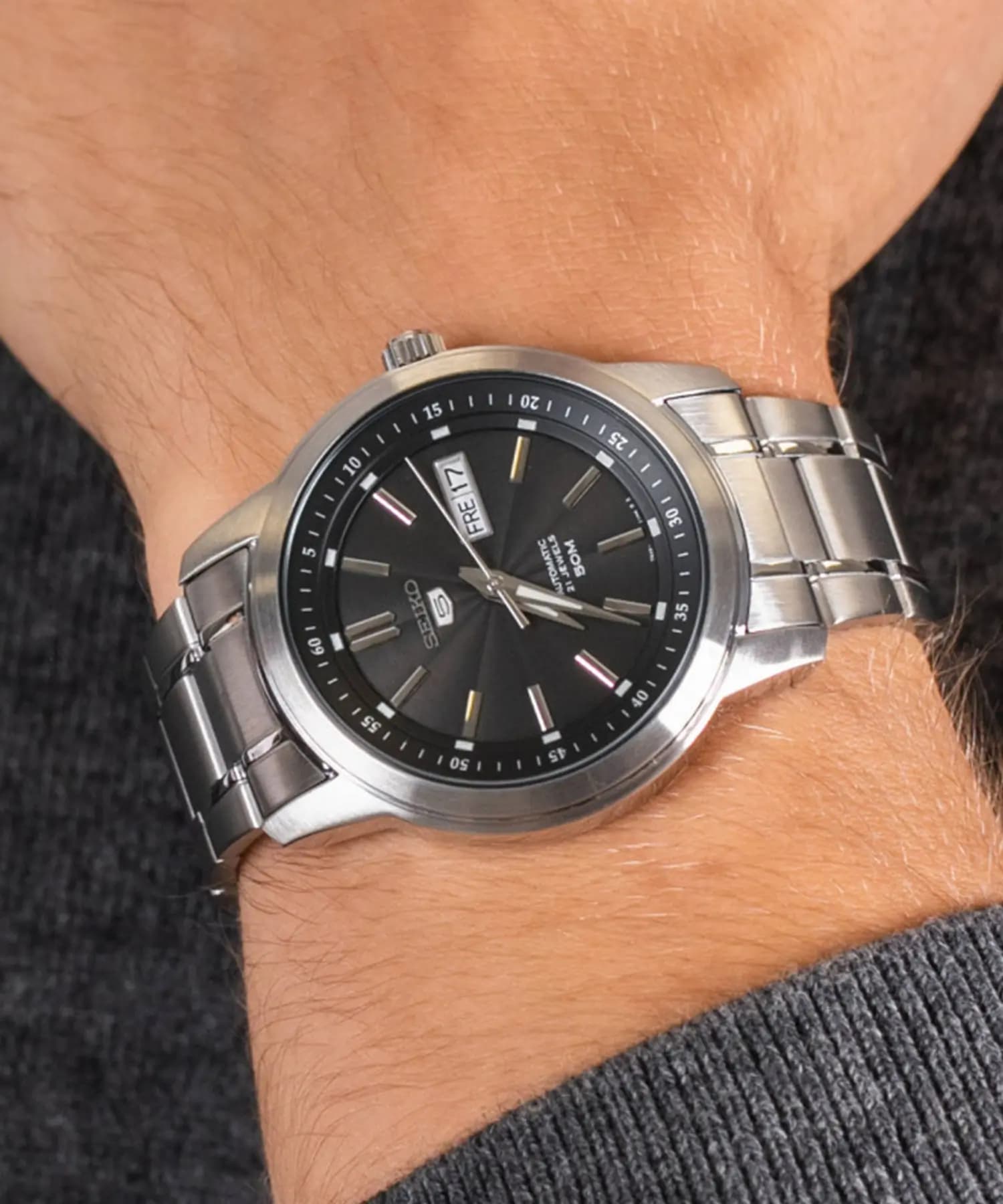 ساعت مچی اتومات مردانه سیکو 5 SEIKO SNKM87K1 — تصویر ۷