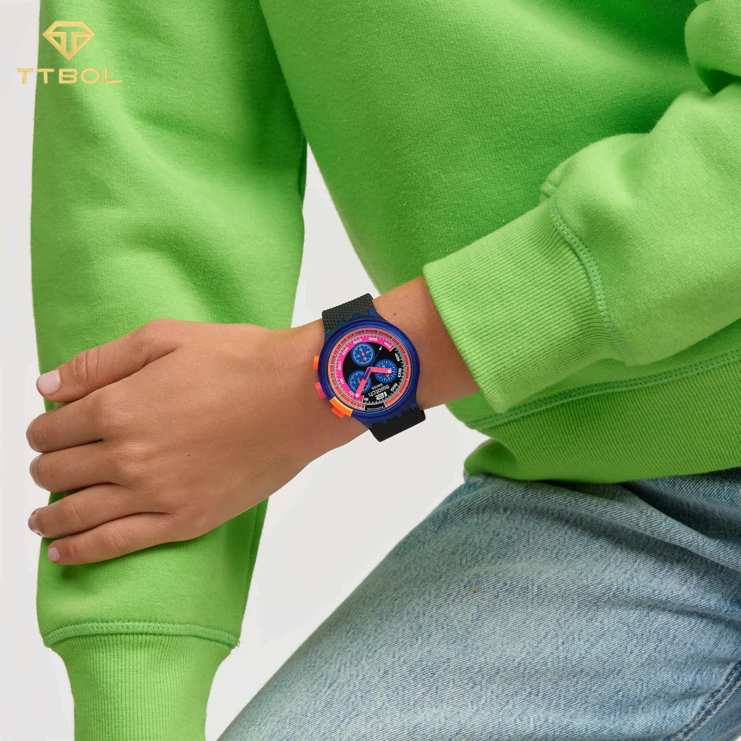 ساعت مچی سواچ SWATCH NEON PARTY TO THE MAX SB06N102 — تصویر ۲