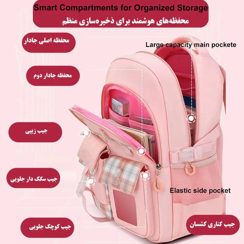 کوله پشتی مدرسه کد 2545 — تصویر ۱۰