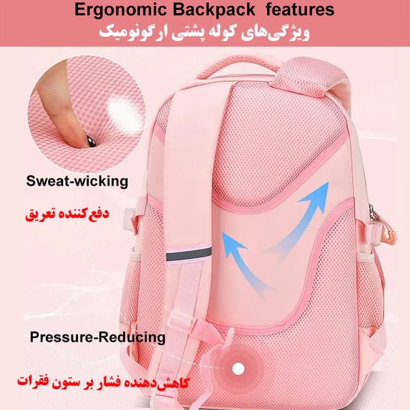 کوله پشتی مدرسه کد 2545 — تصویر ۷