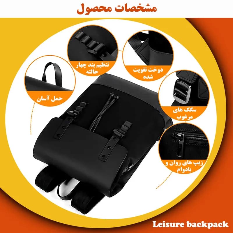 کوله پشتی لپ تاپ مدل 7178 مناسب برای لپ تاپ 14.1 تا 15.6 اینچی — تصویر ۱۱