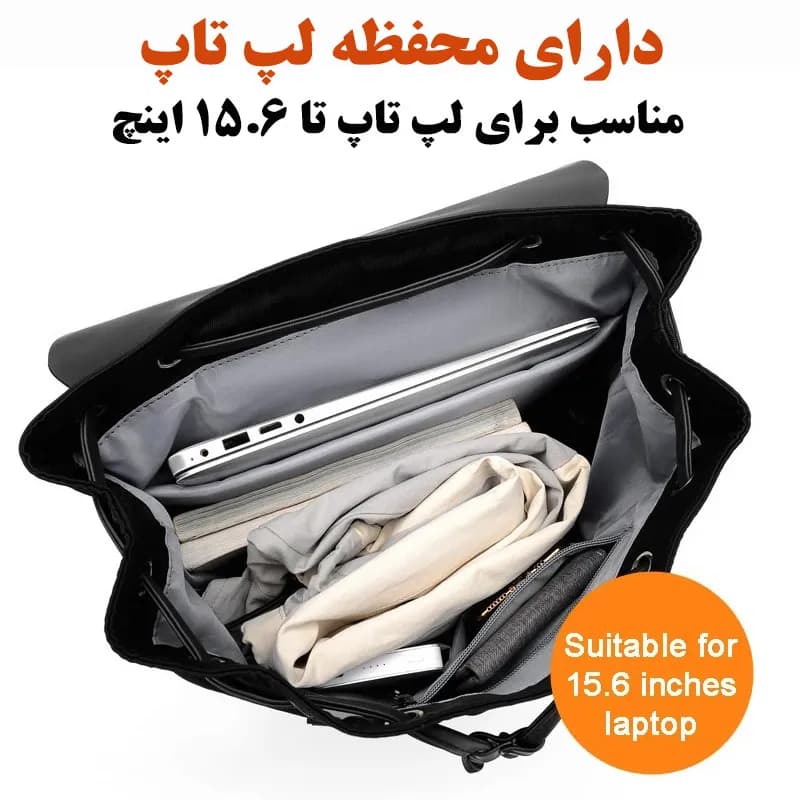 کوله پشتی لپ تاپ مدل 7178 مناسب برای لپ تاپ 14.1 تا 15.6 اینچی — تصویر ۶