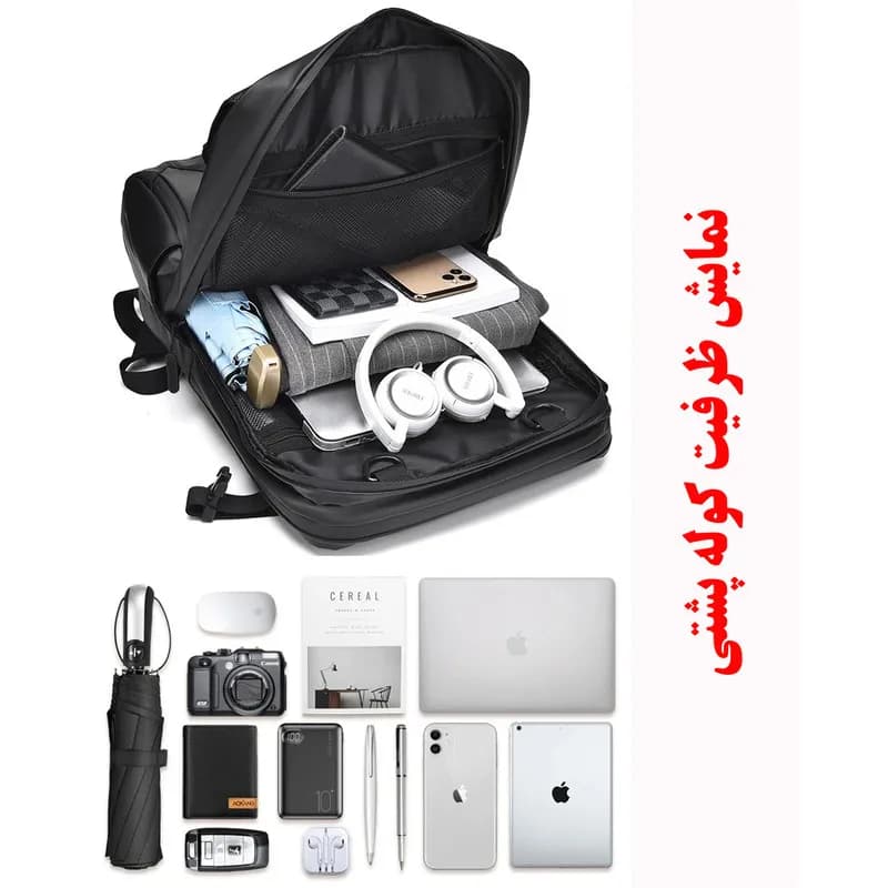 کوله پشتی لپ تاپ مدل 102 مناسب برای لپ تاپ سایز 15.6 اینچی — تصویر ۸