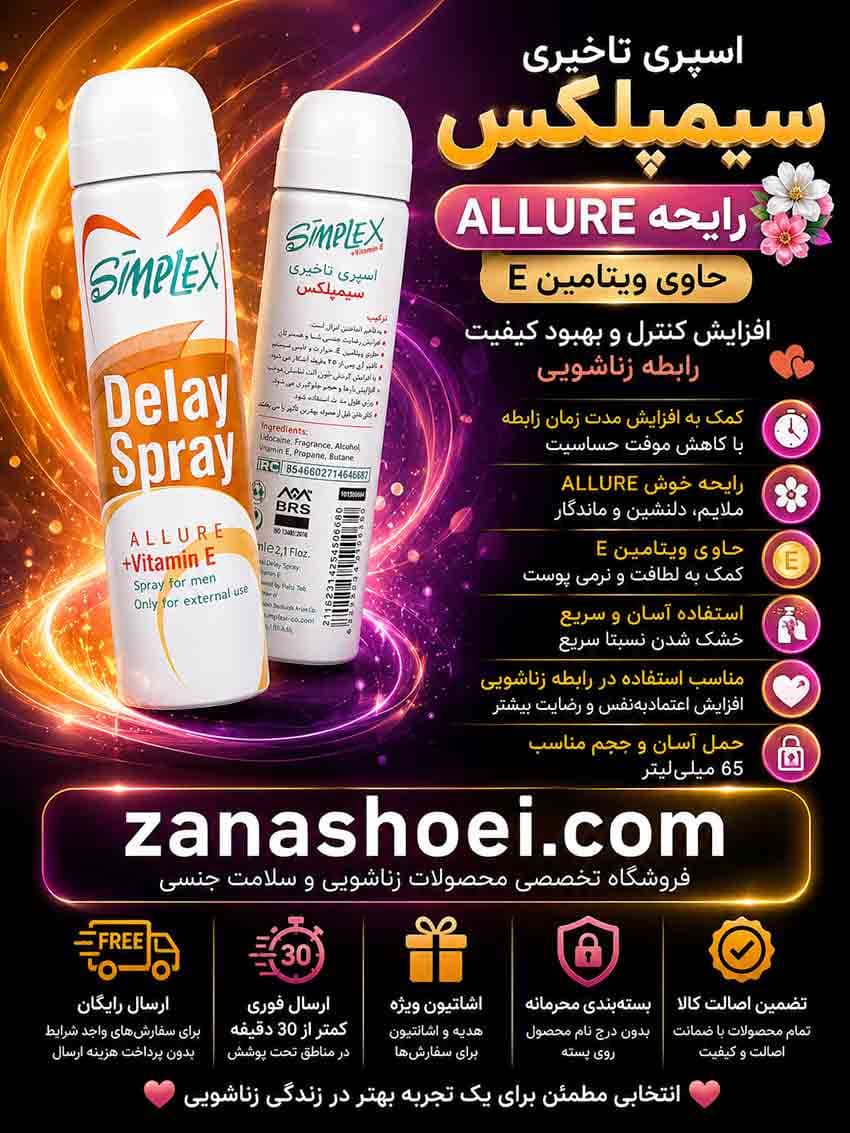 اسپری تاخیری سیمپلکس رایحه ALLURE حاوی ویتامین E — تصویر ۶