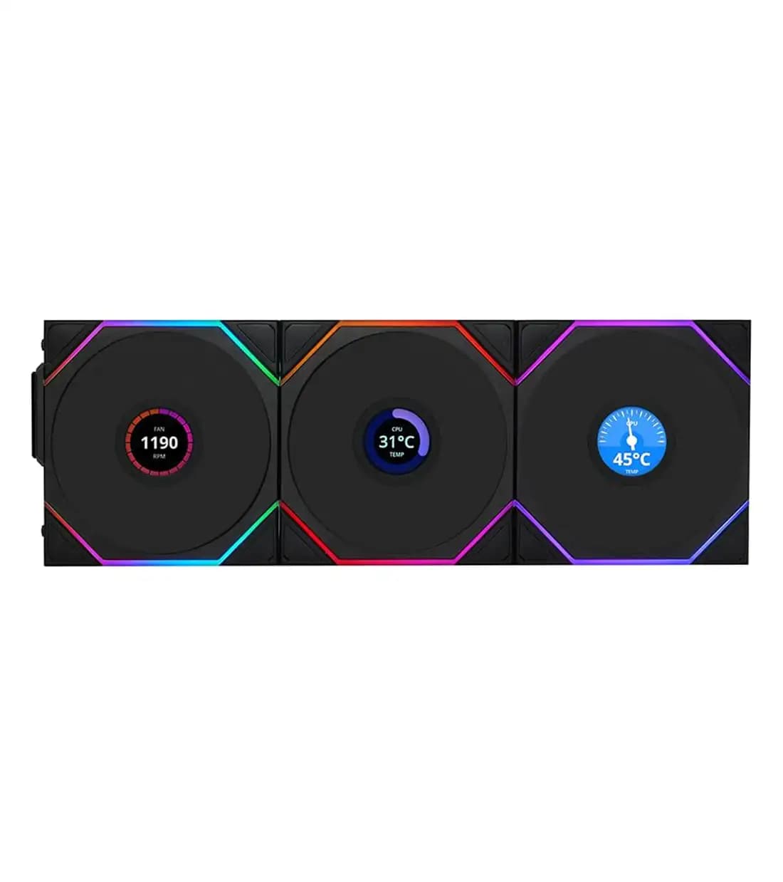 فن کیس LIANLI UNI FAN TL120 LCD Wireless — تصویر ۴