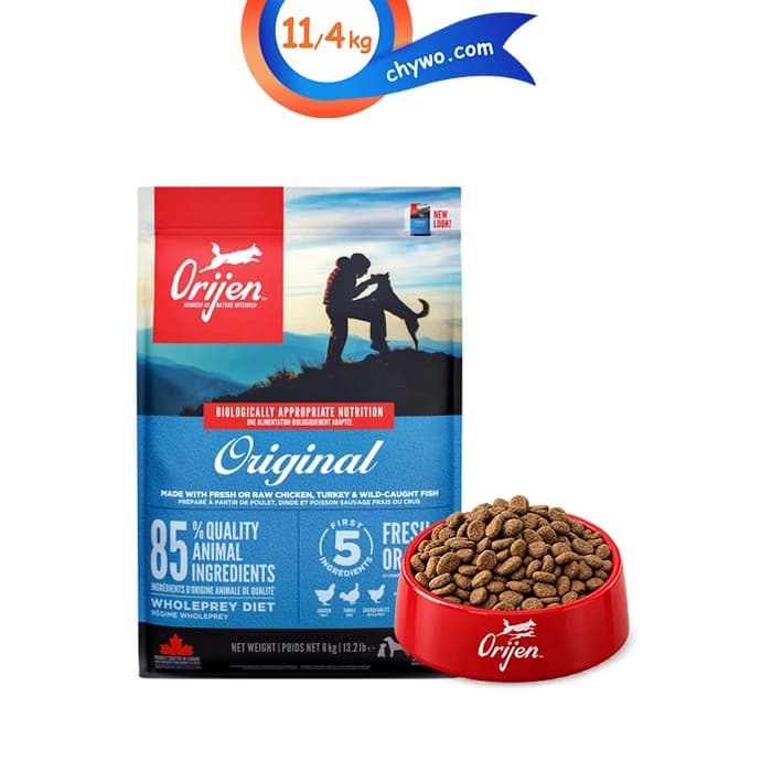 غذای خشک سگ اوریجن مدل اورجینال طعم مرغ و بوقلمون و ماهی وزن 11.4 کیلوگرم Origen Original — تصویر ۹