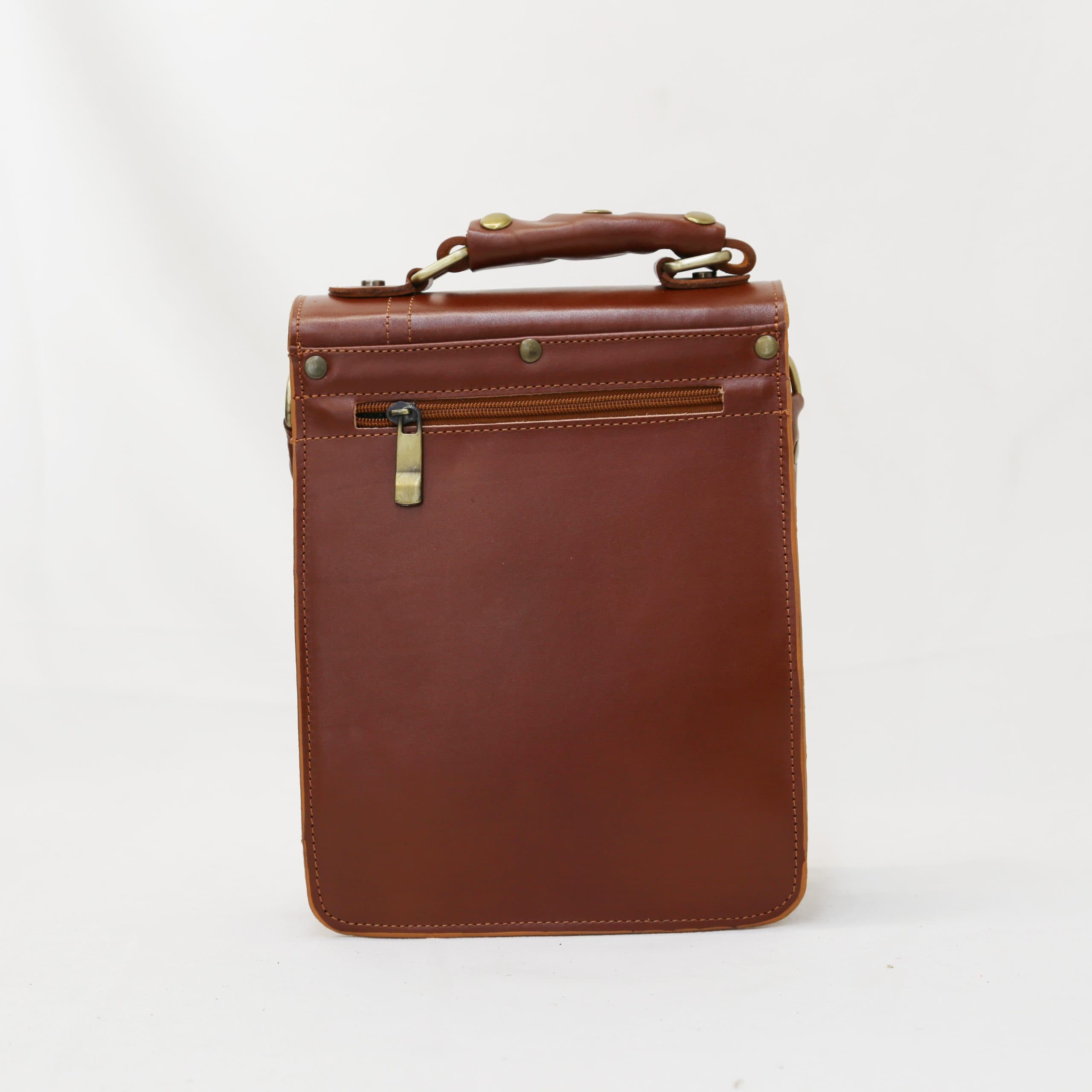 کیف ایستاده دوشی چرم سایز 2 — تصویر ۳