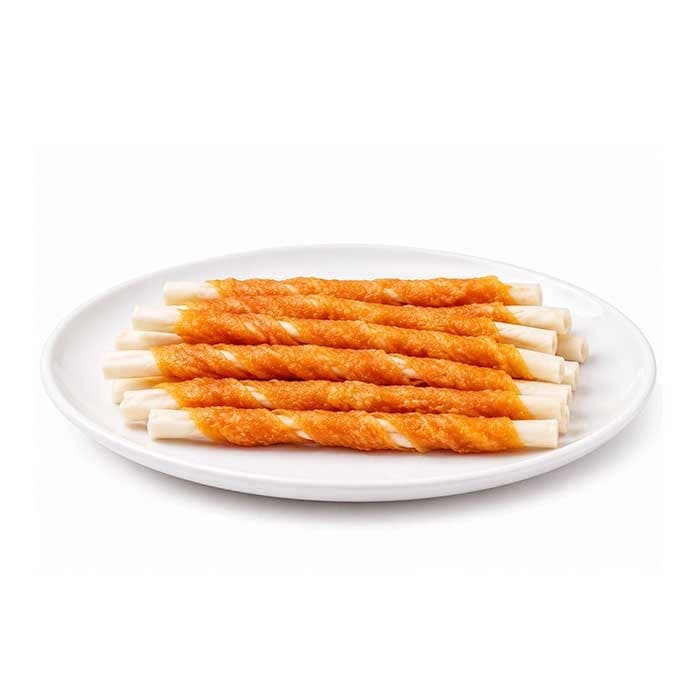 تشویقی سگ ونپی دورپیچ مرغ مدل روهاید 10 عددی وزن 85 گرم Wanpy Chicken Jerky & Rawhide — تصویر ۲