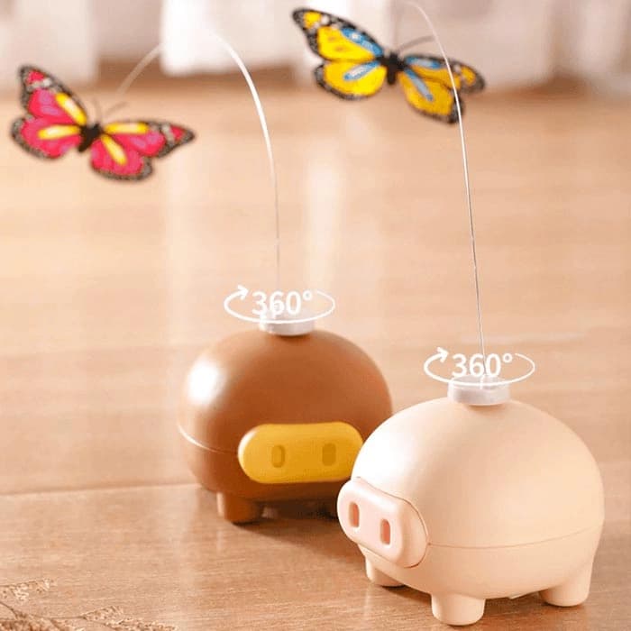 اسباب بازی گربه خوک دارای پروانه چرخشی الکترونیکی ابعاد 6/5×7 سانتی متر — تصویر ۱۲