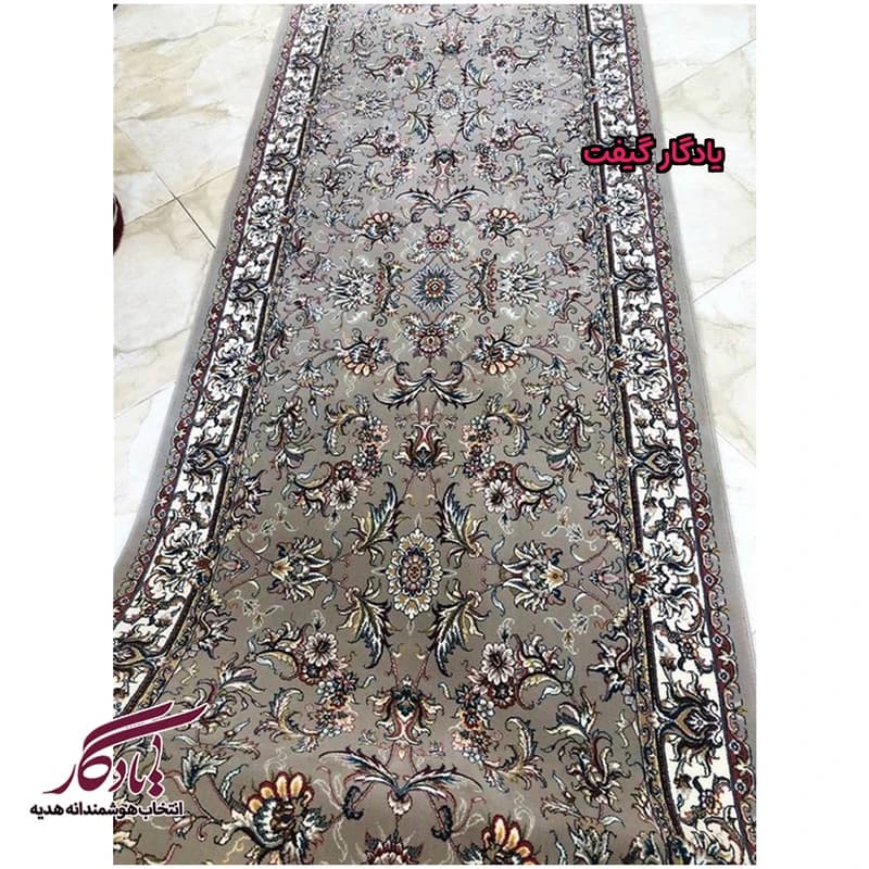 فرش کناره طرح افشان فیلی حاشیه کرم کد KF11