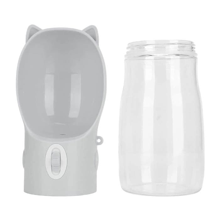 ظرف آب همراه سگ و گربه مدل قمقمه ای سر گربه ظرفیت 380 میلی لیتر Pet Water Cup — تصویر ۸