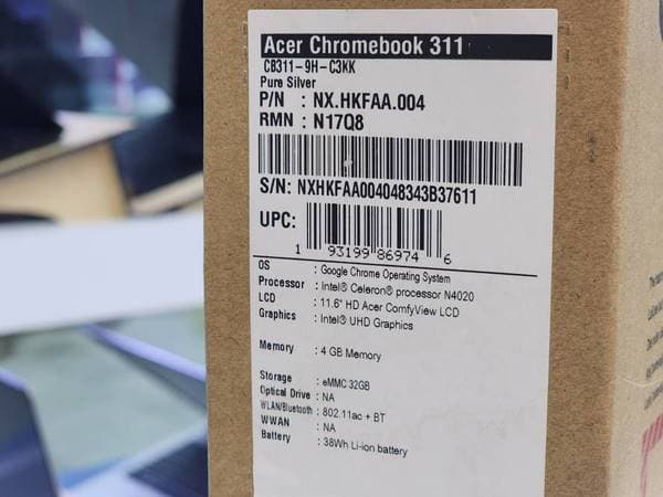 کروم بوک 11 اینچی ایسر مدل Acer Chrombook 311 Celeron N4020 4GB 32SSD — تصویر ۴