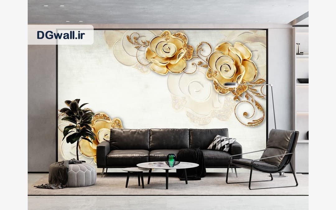 پوستر دیواری گل سه بعدی FL0324