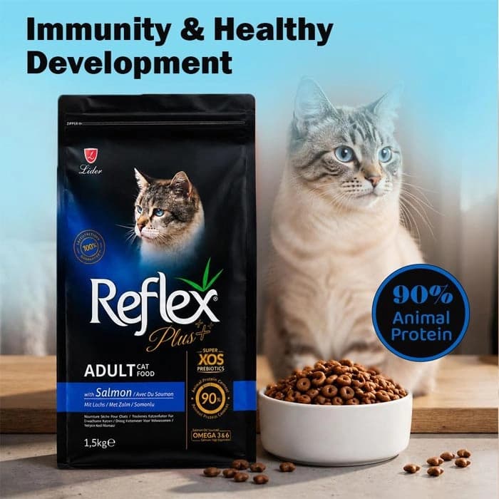 غذای خشک گربه رفلکس پلاس بالغ طعم سالمون وزن 15 کیلوگرم Reflex Plus Adult Salmon — تصویر ۷