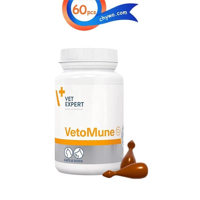 کپسول مکمل سگ و گربه وت اکسپرت برای تقویت سیستم ایمنی بدن 60 عددی Vet Expert VetoMune