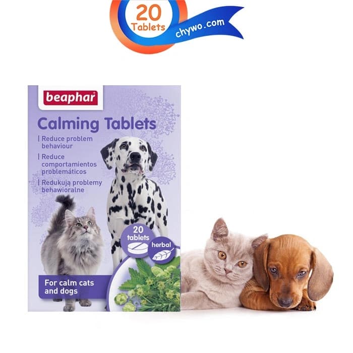 قرص آرام‌ بخش گیاهی بیفار مناسب برای سگ و گربه 20 عددی Beaphar Calming Tablets