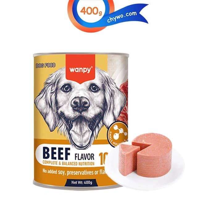 کنسرو سگ ونپی طعم گوشت گاو مدل پته ای وزن 400 گرم Wanpy Dog Beef — تصویر ۳