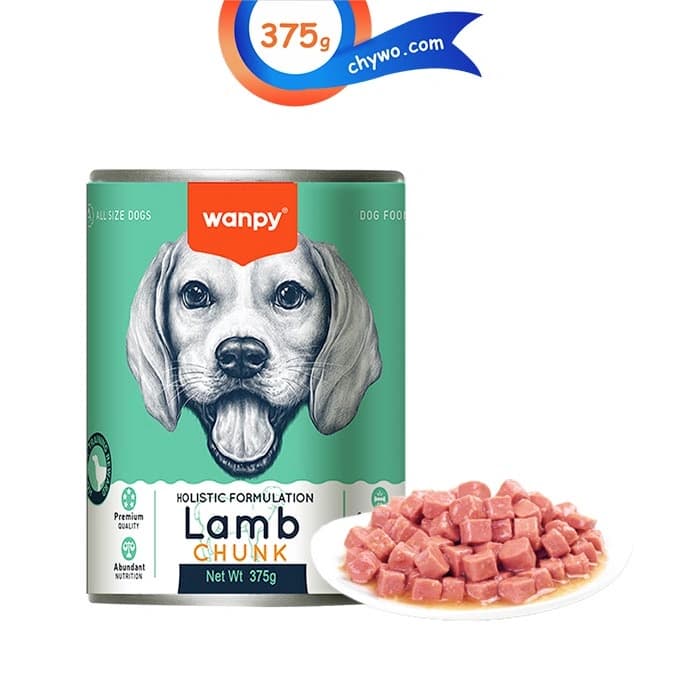 کنسرو سگ ونپی طعم گوشت بره مدل چانکی (تکه ای) وزن 375 گرم Wanpy Lamb Chunk