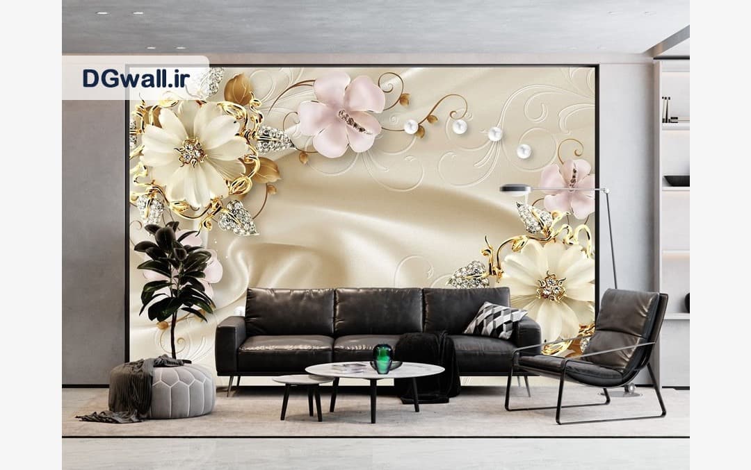 پوستر دیواری گل سه بعدی FL0379