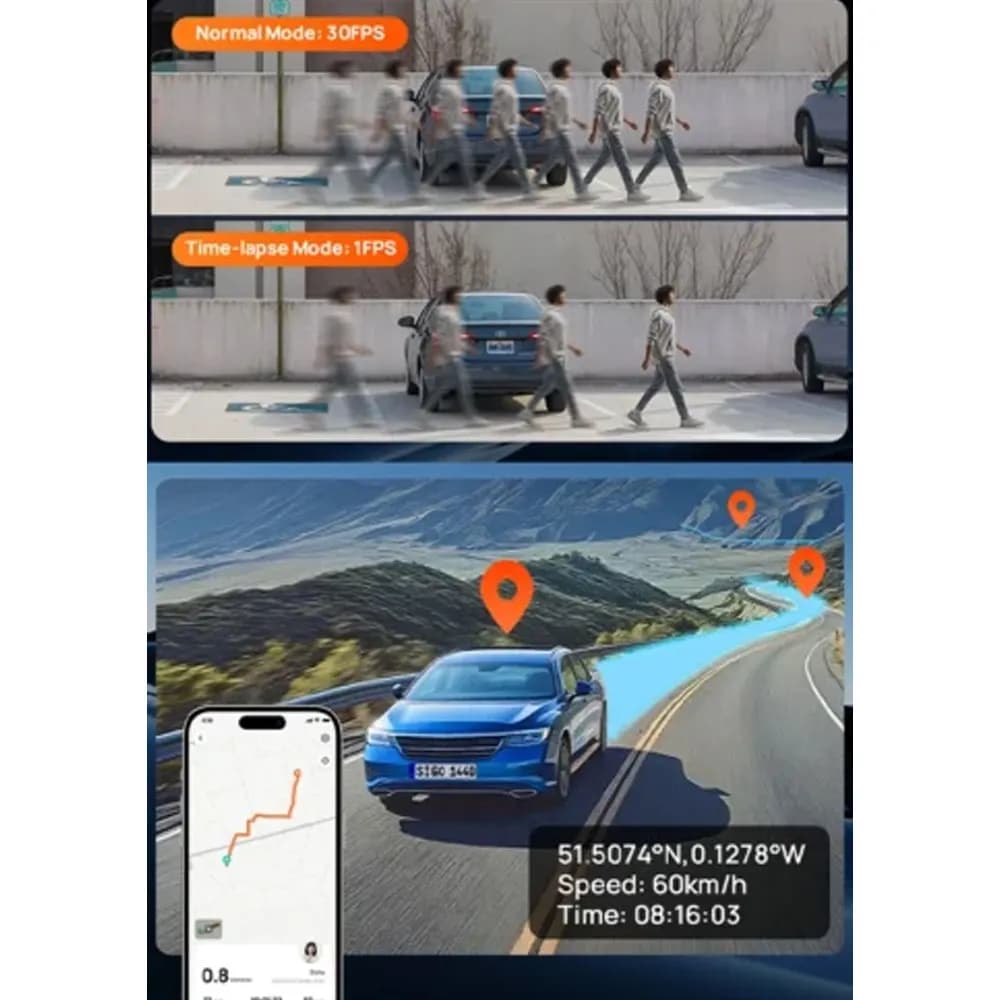 دوربین خودروی شیائومی مدل 70Mai Dash Cam T400 Set — تصویر ۷