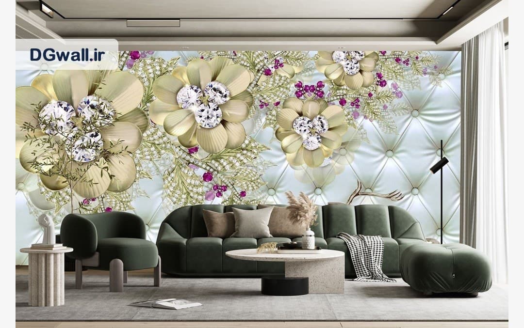 پوستر دیواری گل سه بعدی FL0391