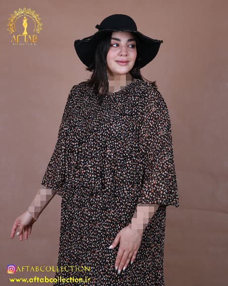 پیراهن تمام پلیسه سایزبزرگ 6422 — تصویر ۱۰